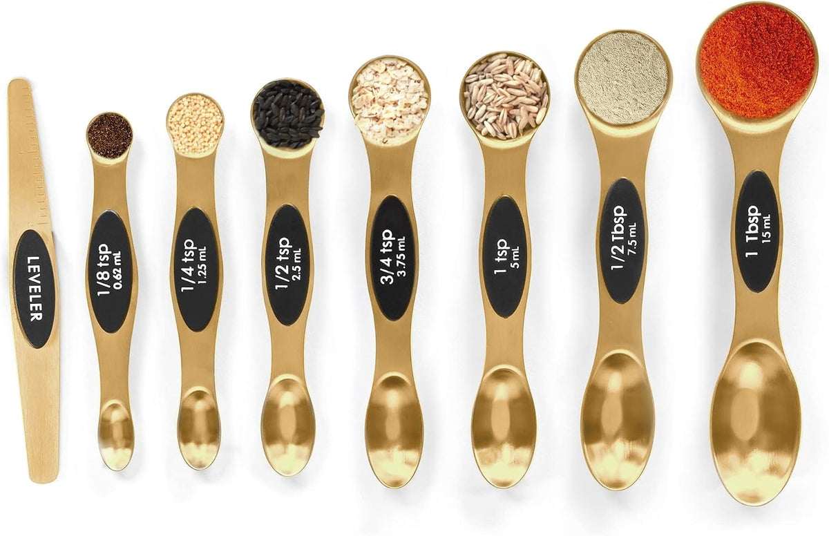 Magnetic Stainless Steel Measuring Spoons Set