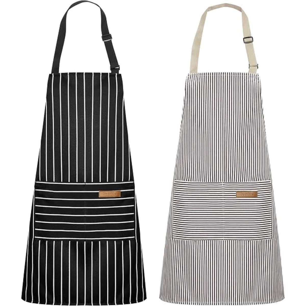 Adjustable cooking apron with pockets