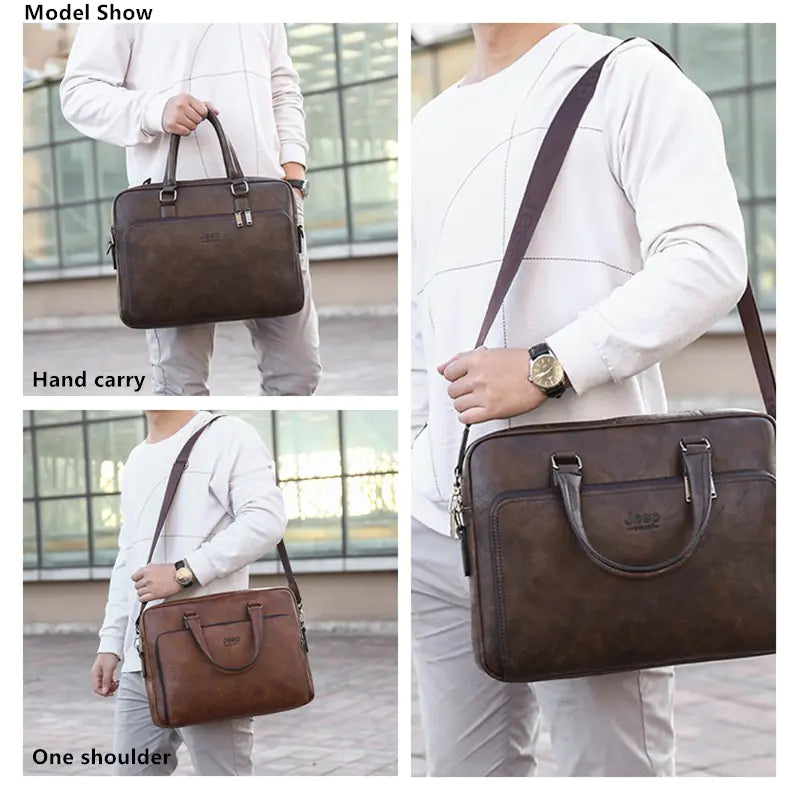 High-Quality Men's Briefcase with Large Capacity