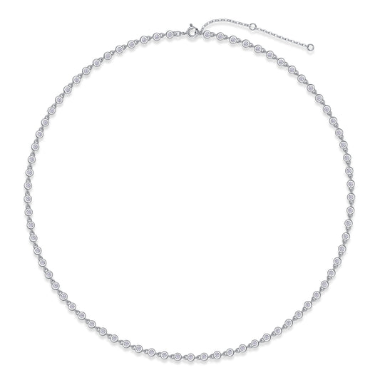 Heart to heart moissanite sterling silver pendant set