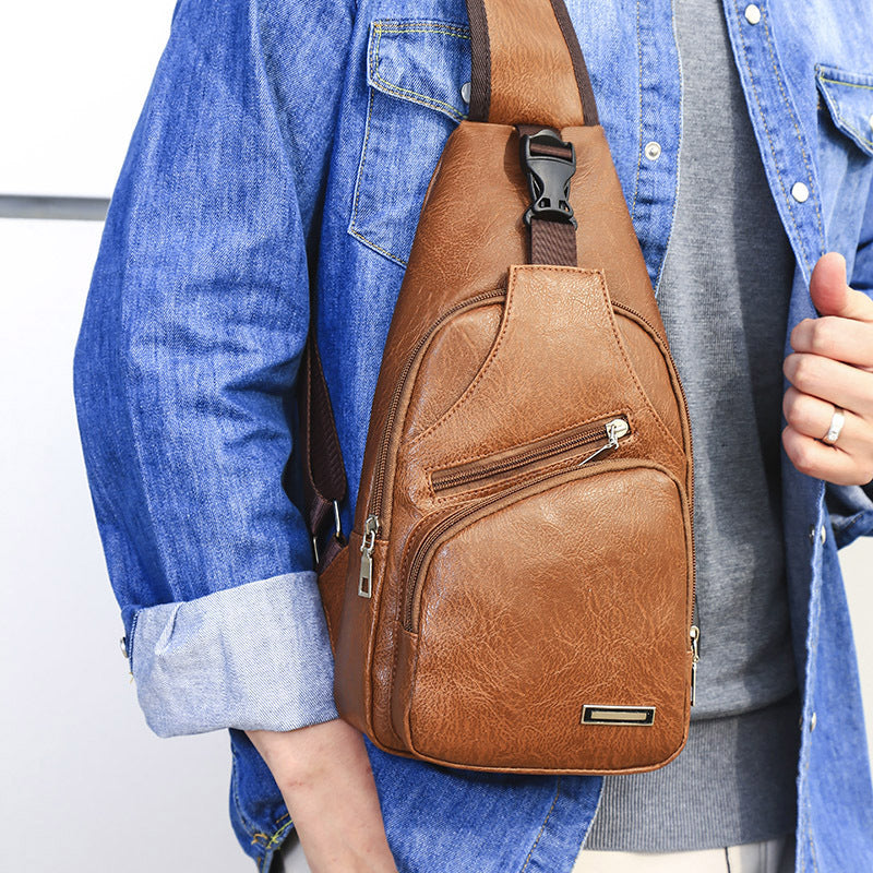 Chest bag with USB port