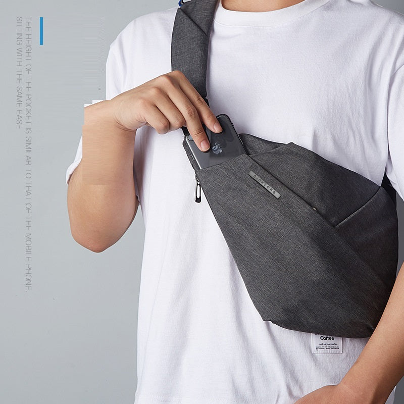 Canvas crossbody chest bag