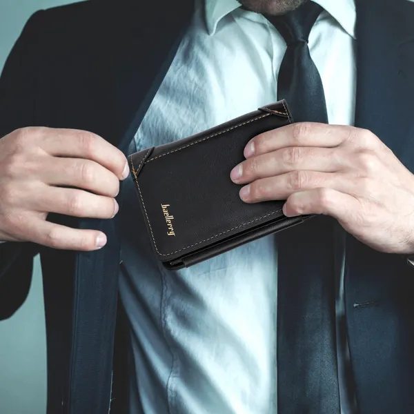 Leather trifold wallet