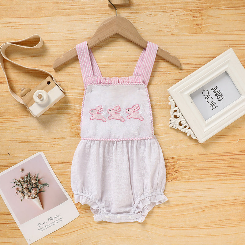 Baby bunny ruffle romper