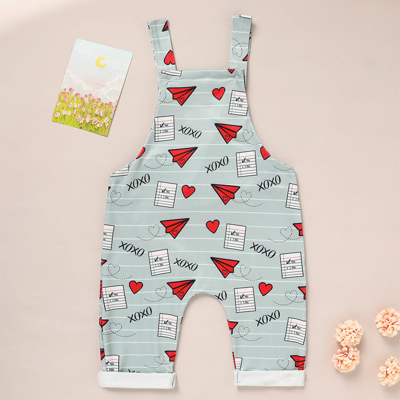 Baby printed overalls romper