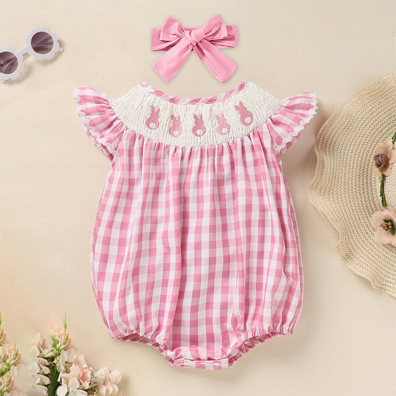 Baby bunny romper set