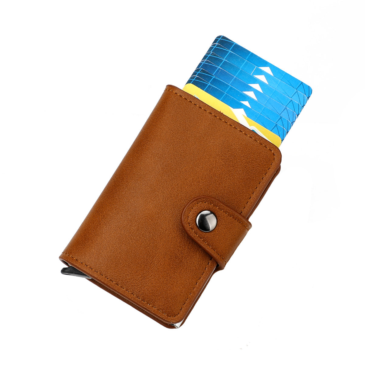 Brown card holder wallet