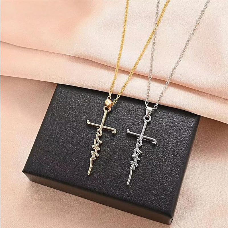Faith cross necklace set