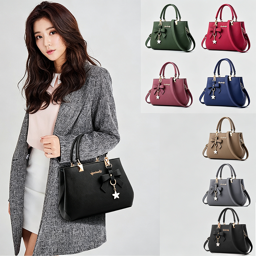 Top handle leather satchel