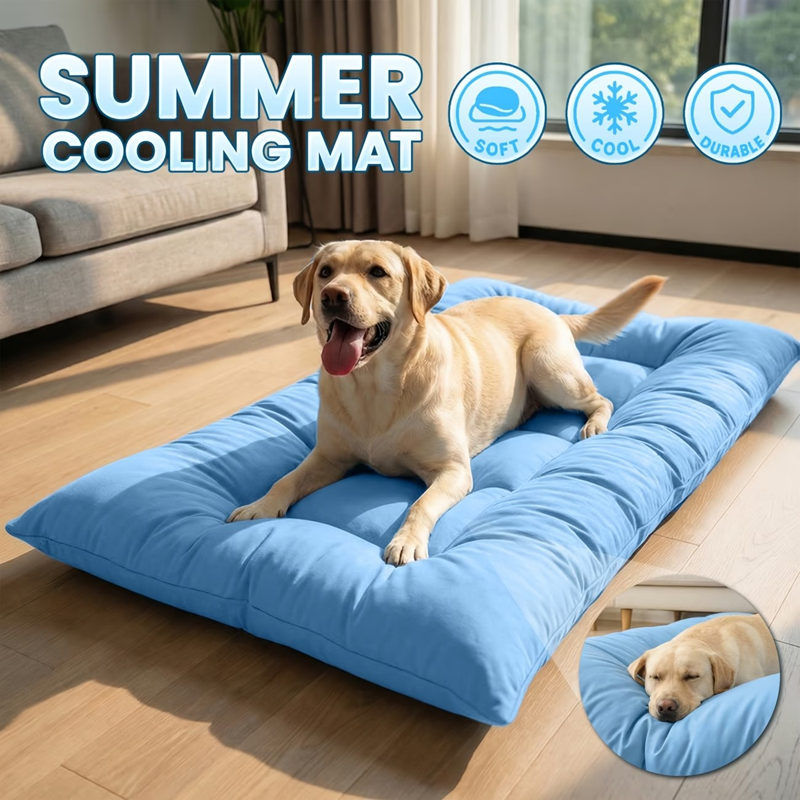 Cooling dog mat bed