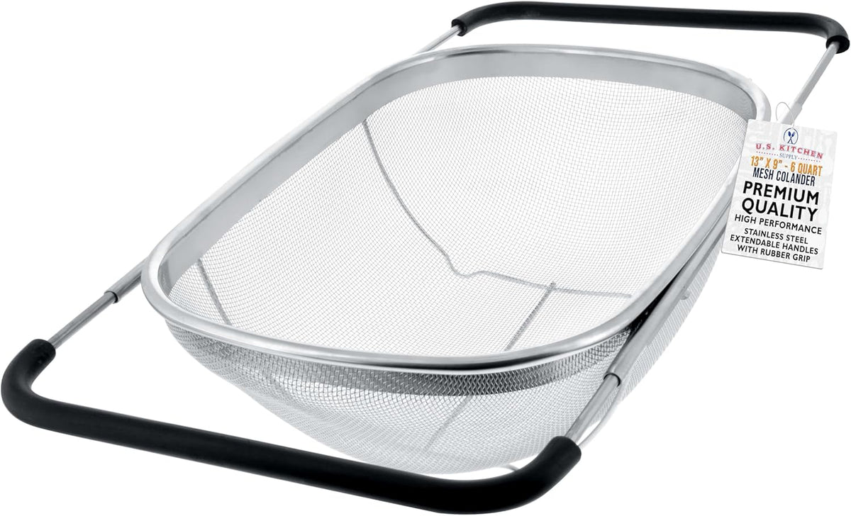 Stainless steel collapsible colander