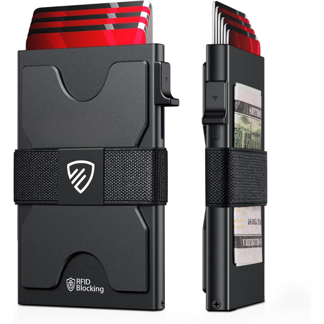 RFID aluminum pop-up wallet