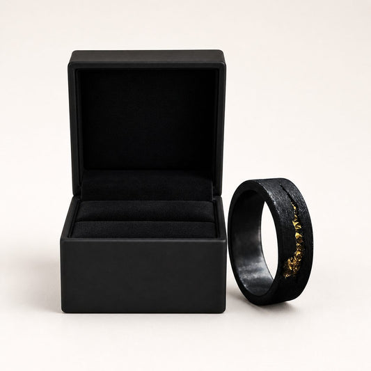 Flame pattern ring