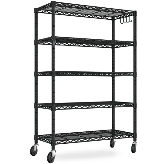 5-tier wire shelving unit