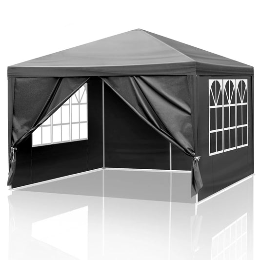 Black outdoor canopy gazebo