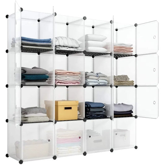 16-cube storage shelf