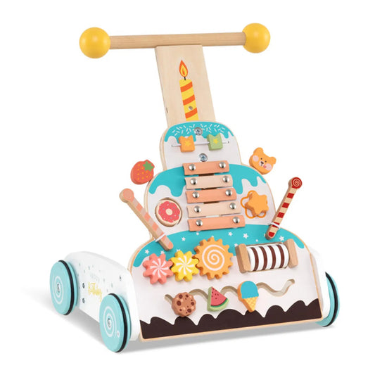 Wooden baby walker