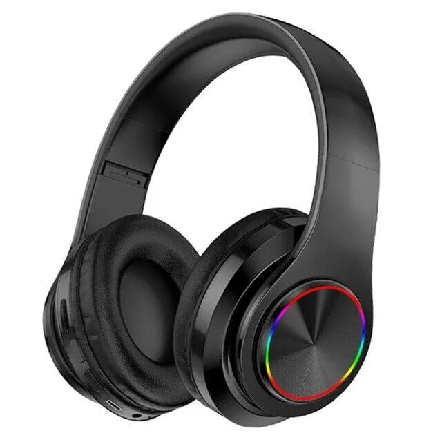 Foldable bass Bluetooth headphones