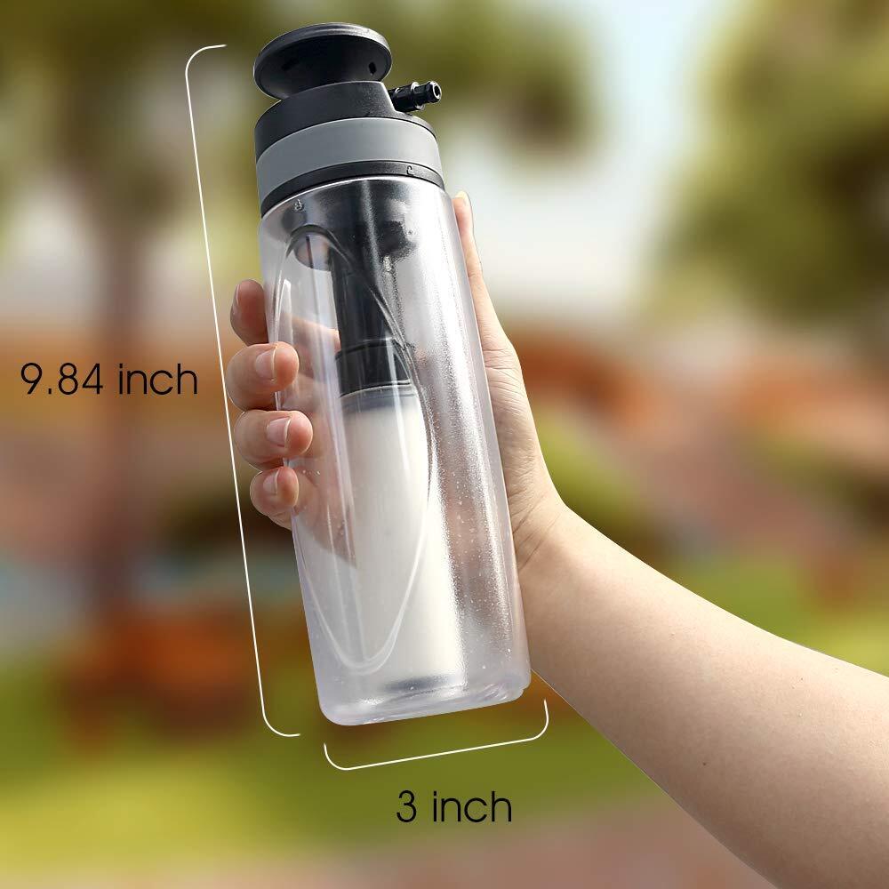 Filtered camping water bottle