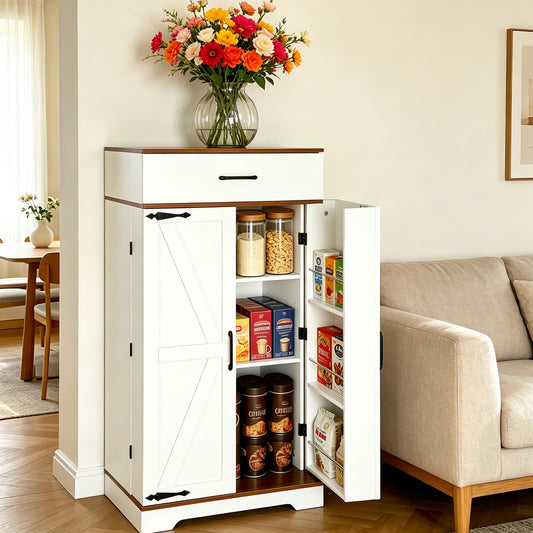 Farmhouse kitchen pantry cabinet
