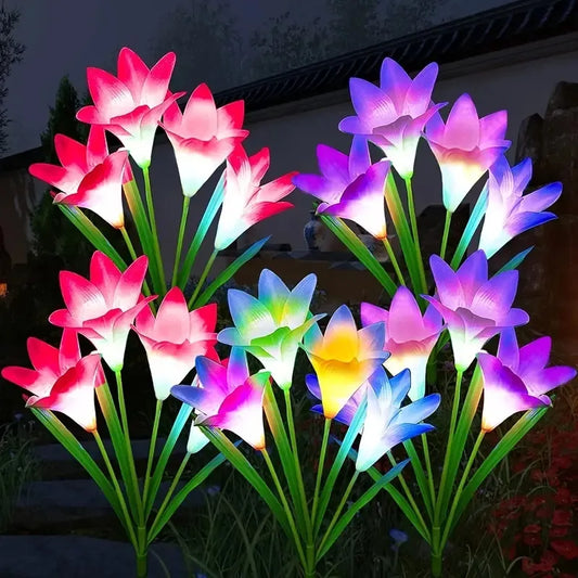 Solar Lily Flower Lights