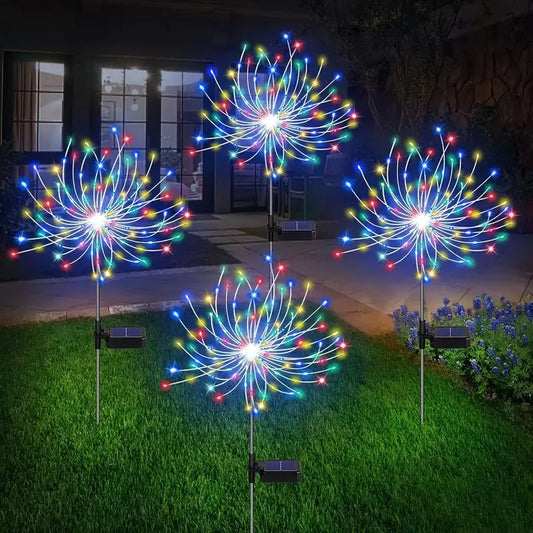 Solar Fireworks Fairy Lights