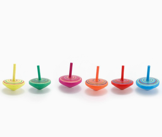 Wooden Spinning Top Desk Toy