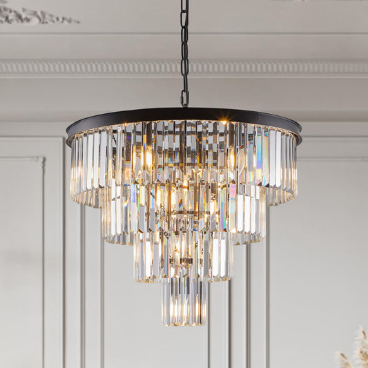 24 inch Contemporary Crystal Modern Chandelier