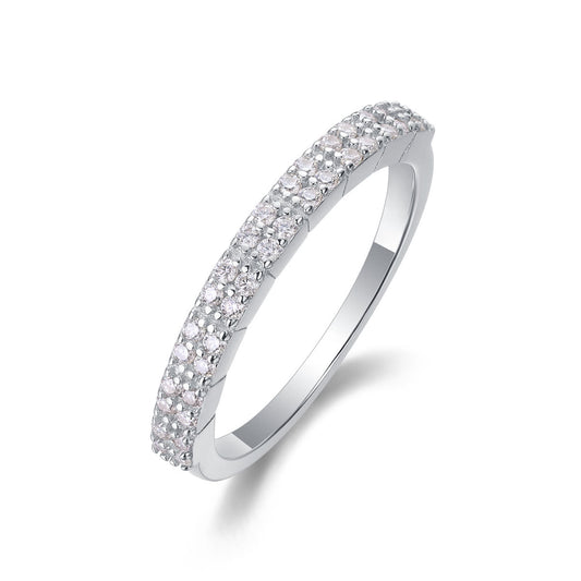 For love moissanite sterling silver jewelry set