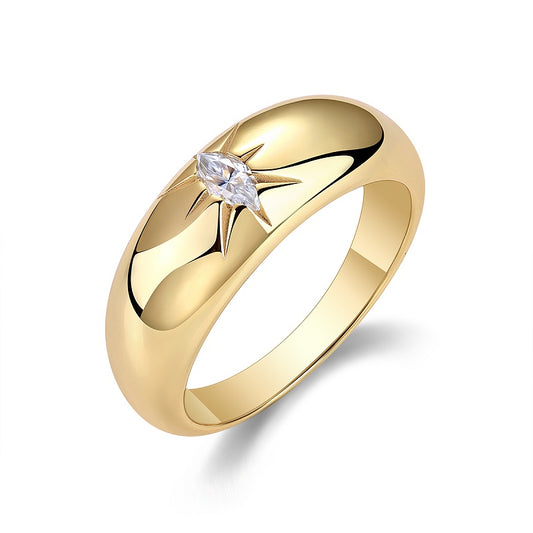 Eight-prong radiance moissanite sterling silver jewelry set