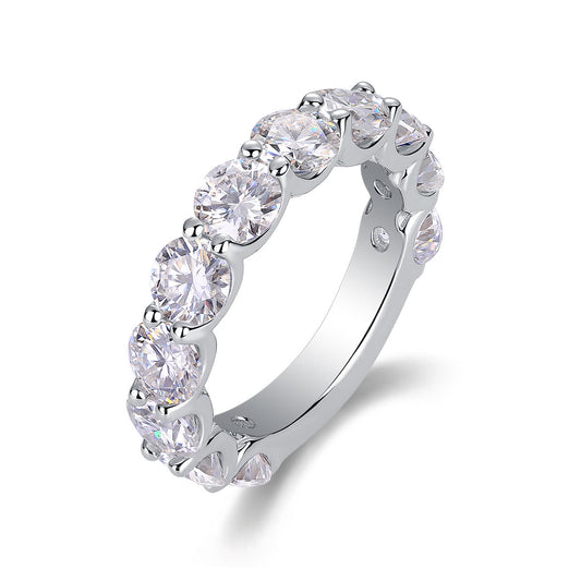 Dazzling moments moissanite sterling silver jewelry set