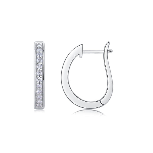 Morning dew moissanite sterling silver jewelry set