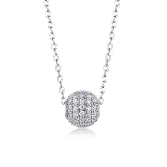Meet at this moment moissanite sterling silver pendant set