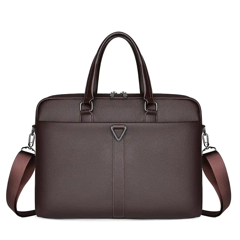 Men's PU Portable Business Briefcase with Large Capacity