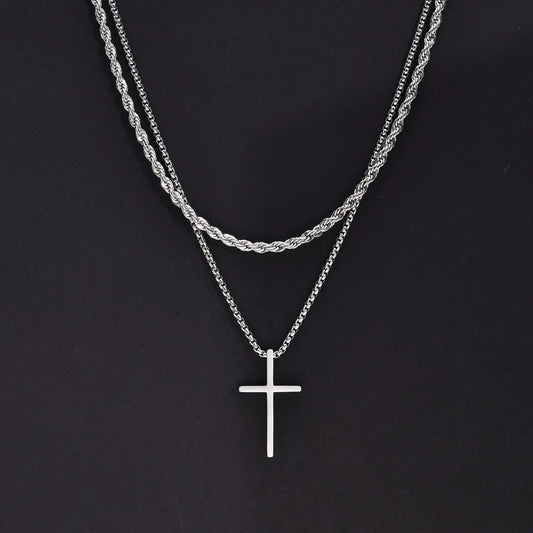 Vnox Mens Cross Necklaces