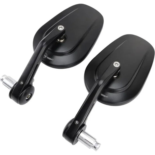Motorcycle handlebar end mirror