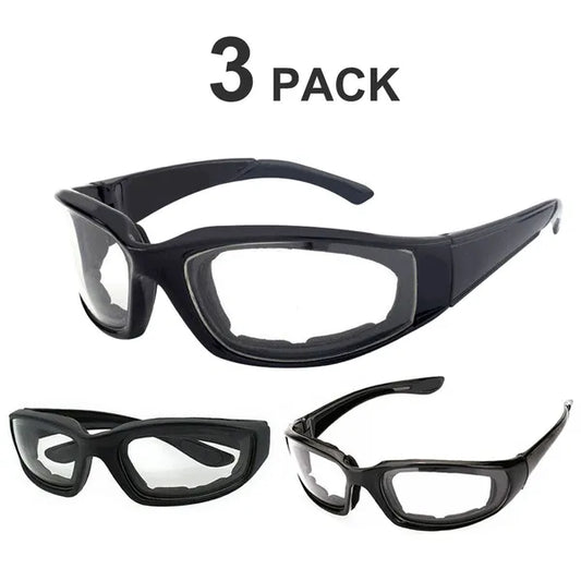 Padded motorcycle riding goggles