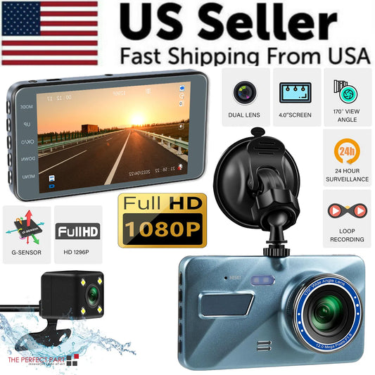 Dual lens dash cam 4 inch
