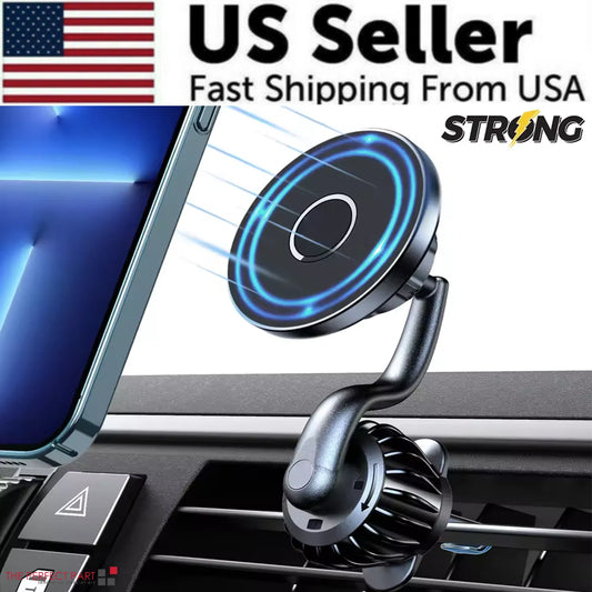 Magnetic car phone mount