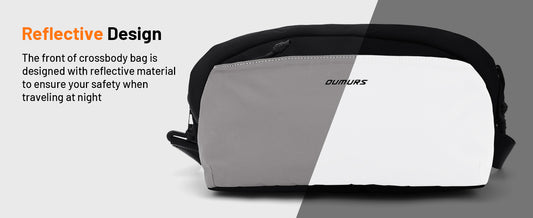 Reflective motorcycle sling bag