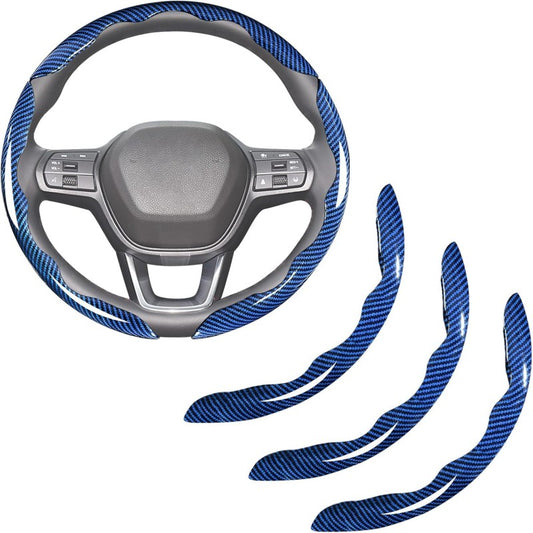 Carbon fiber steering wheel cover