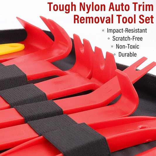 Car interior trim removal tool kit