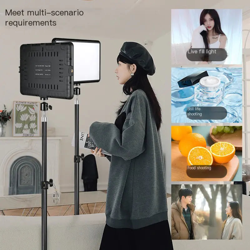 8-Inch LED Live Streaming Light and Photography Panel
