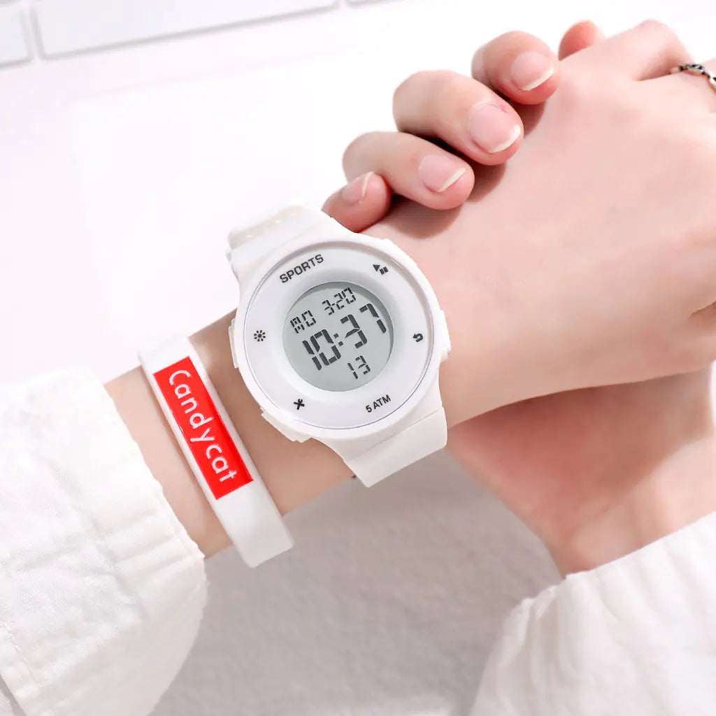 Men's Blue Digital Watch for Students and Kids