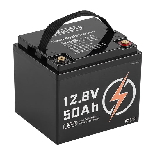 12V 50Ah deep cycle LiFePO4 battery