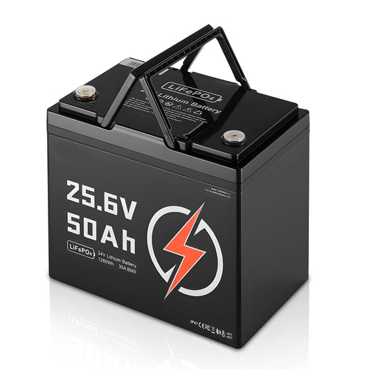 24V 50Ah LiFePO4 battery with Bluetooth