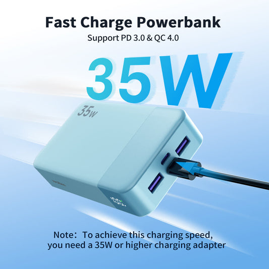 35W 20000mAh Type-C Fast Charging Portable Power Bank For Phone