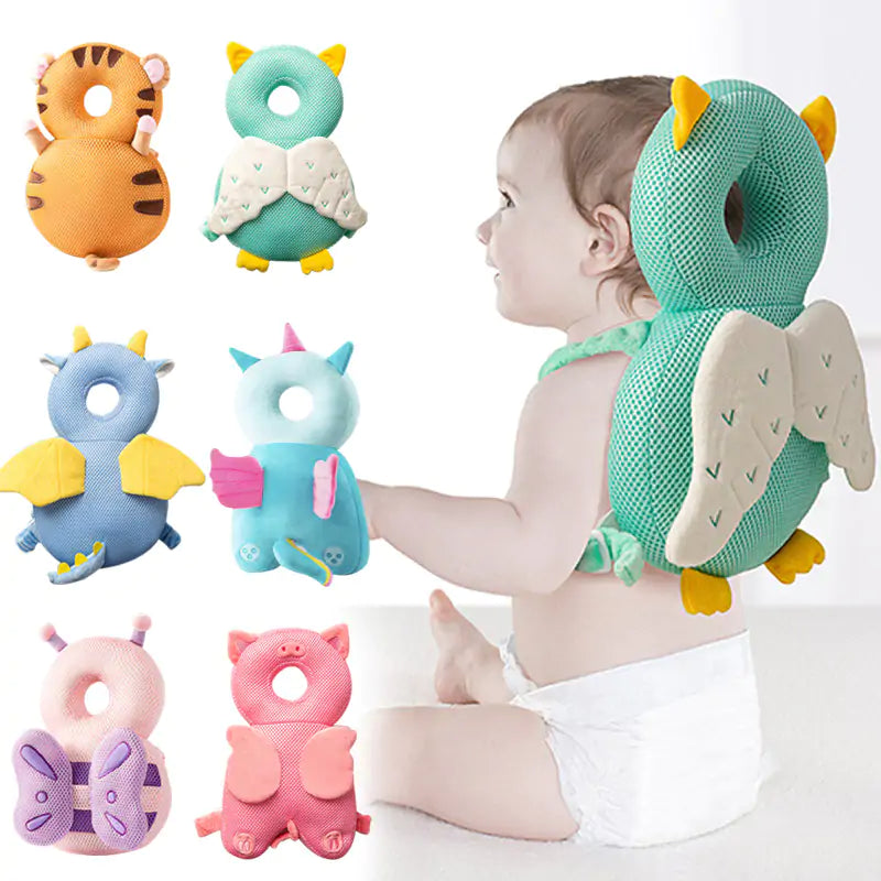 Baby Anti-Fall Headrest, Baby Head Protector, Toddles Head Safety Pad Cushion, Adjustable Toddlers Head Safety Pad Cushion Backpack, Baby Back, Raydn Baby Pack